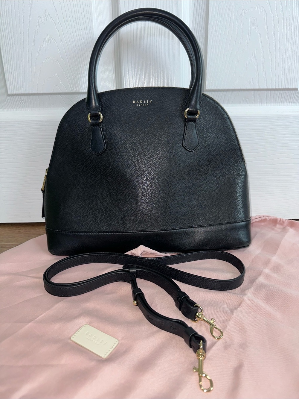 Radley London leather satchel with crossbody strap Dust bag included